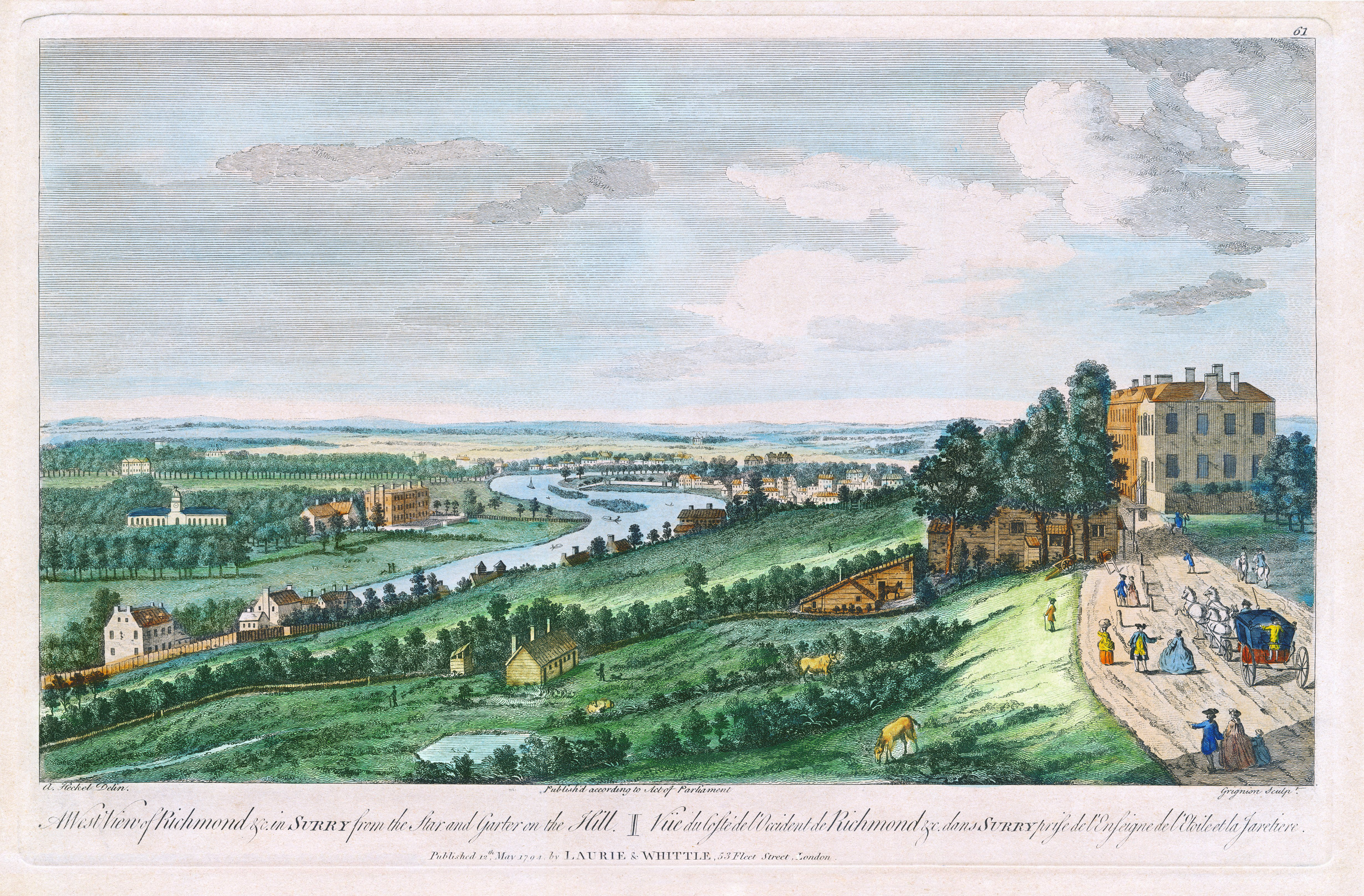 Richmond Hill view from,river view,prints,hotels and inns